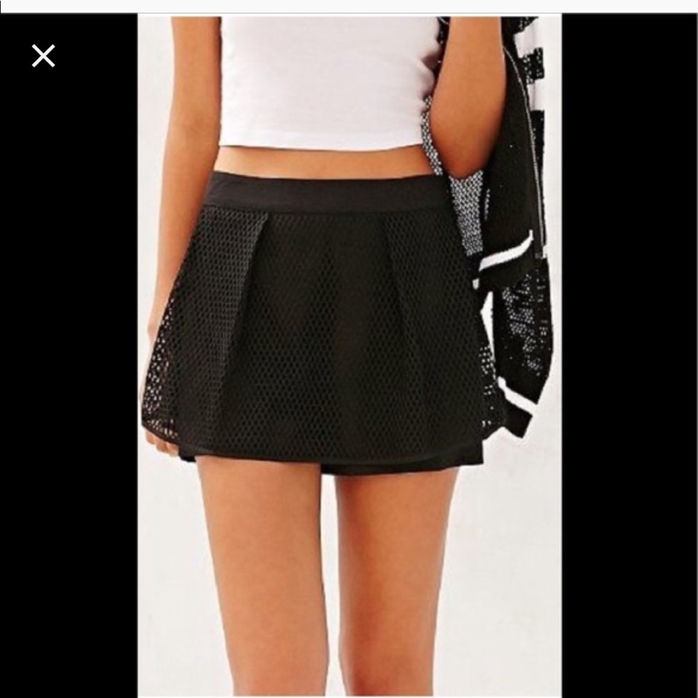 J.O.A black net skort